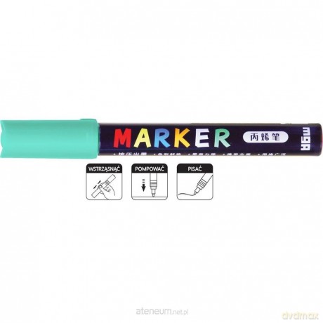 Marker akrylowy 1-2 mm jasnozielony