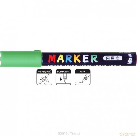 Marker akrylowy 1-2 mm zielony