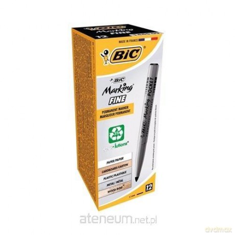 Marker Fine Pocket ECOlutions czarny (12 szt)