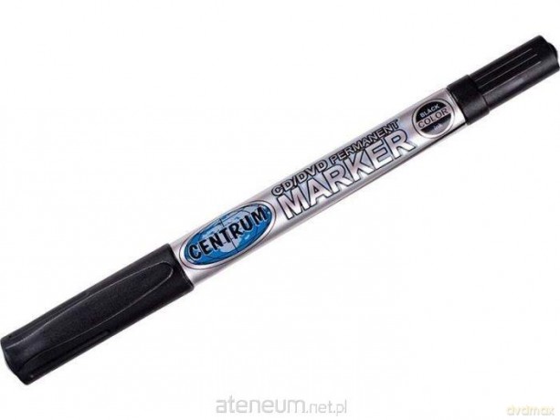 Marker permanentny DVD/CD czarny (12 szt)