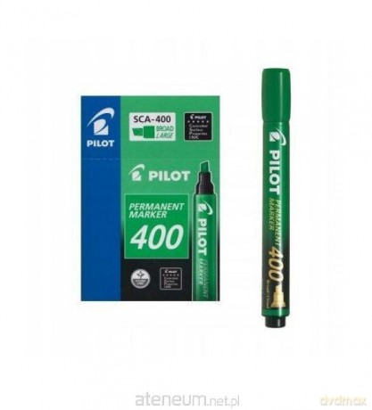 Marker permanentny SCA-400 zielony (12 szt)