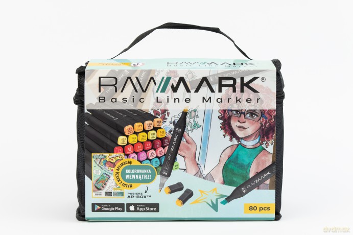 Markery Basic Line 80 szt + Kolorowanka