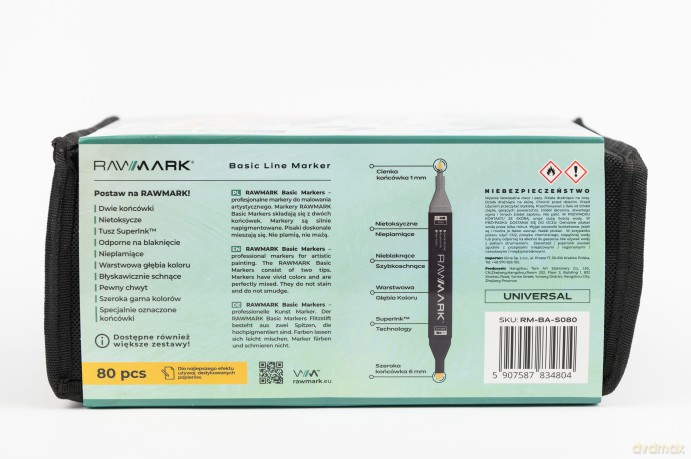 Markery Basic Line 80 szt + Kolorowanka