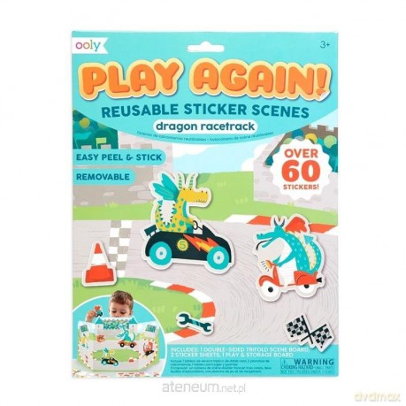 Naklejki wielorazowe Play Again - Wyścigi Smoków