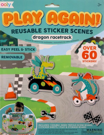 Naklejki wielorazowe Play Again - Wyścigi Smoków