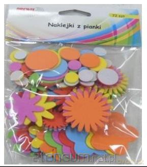Naklejki z pianki 72 szt