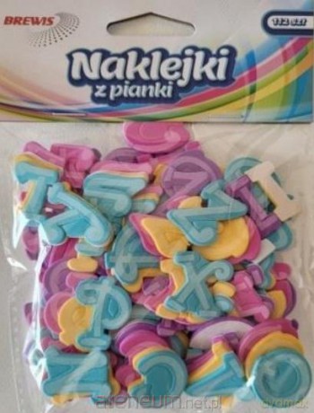 Naklejki z pianki alfabet 112 szt