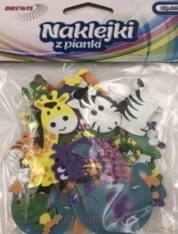 Naklejki z pianki dżungla 24 szt