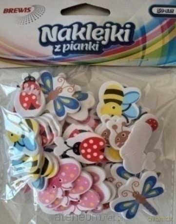Naklejki z pianki owady 50 szt