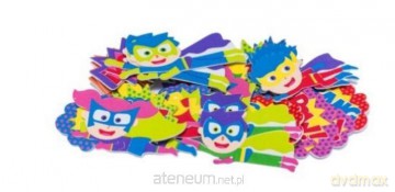 Naklejki z pianki superbohaterowie 28 szt