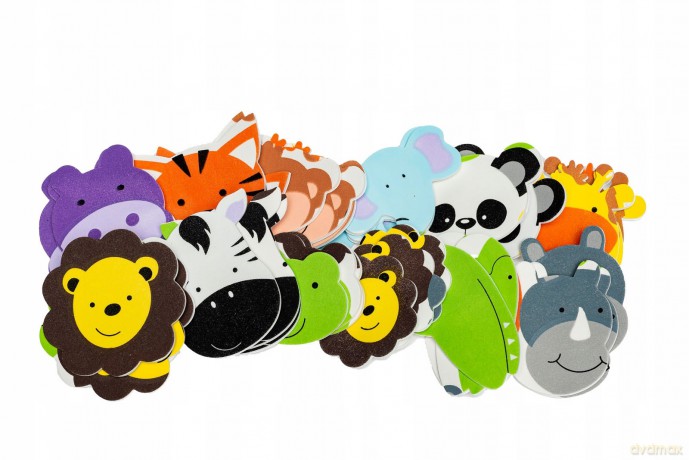 Naklejki z pianki ZOO 36 szt