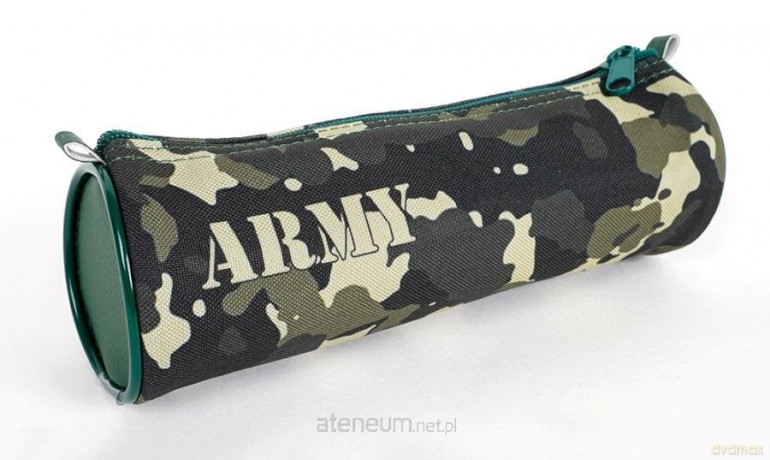 Piórnik rolka Army moro zielony