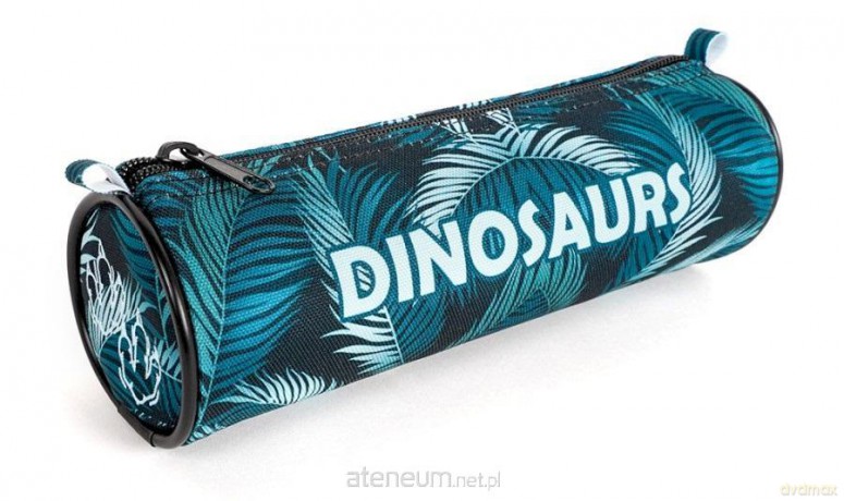 Piórnik rolka Dino zielony