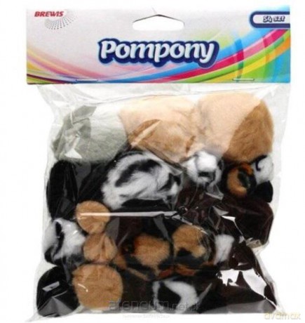 Pompony zwierzęta 54 szt