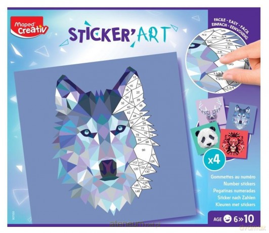 Przyklejanie po numerach Sticker Art