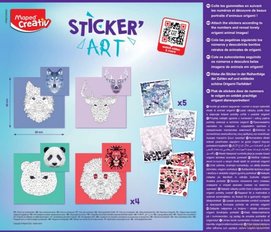Przyklejanie po numerach Sticker Art