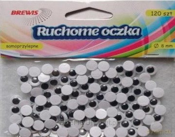 Ruchome oczka 8mm 120 szt