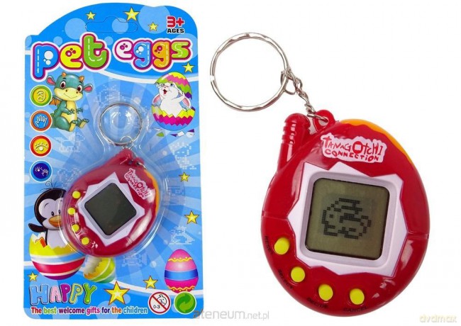 Tamagotchi w jajku zwierzątko czerwone