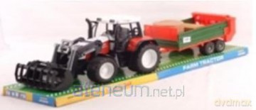 Traktor rozrzutnik z łyżką duży