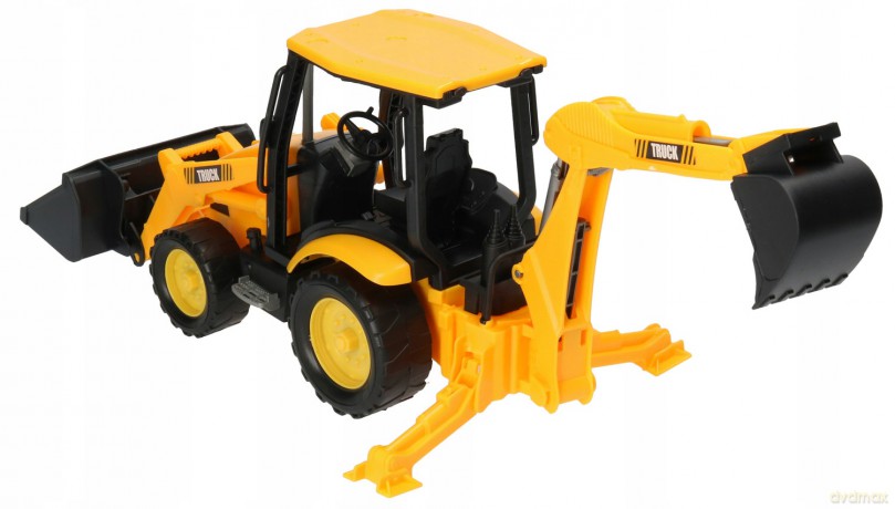 Traktor z koparką