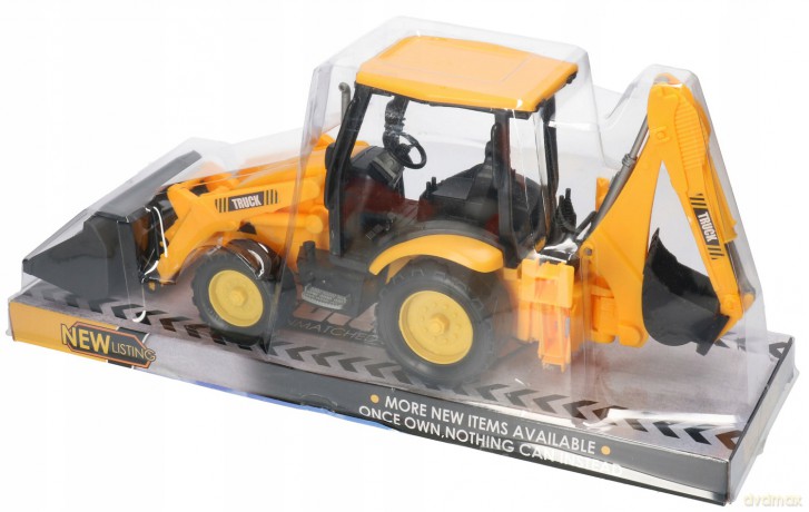 Traktor z koparką