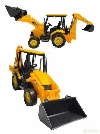 Traktor z koparką