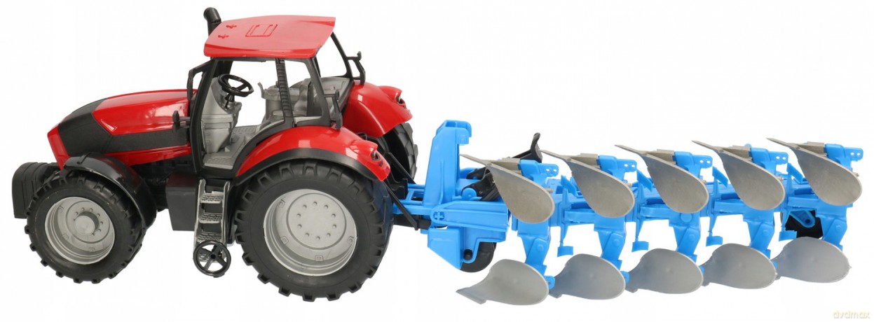 Traktor z pługiem