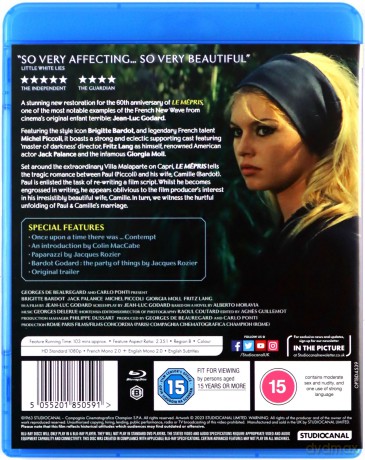 Le Mepris (Pogarda) [Blu-Ray]