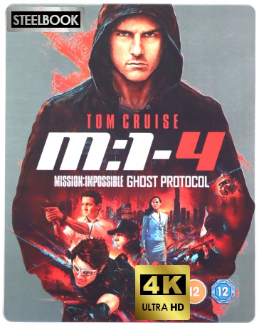Mission Impossible 4 - Ghost Protocol (steelbook) (Mission: Impossible - Ghost Protocol) [Blu-Ray 4K]+[Blu-Ray]