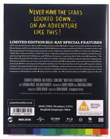Night Has A Thousand Eyes (Limited) [Blu-Ray]