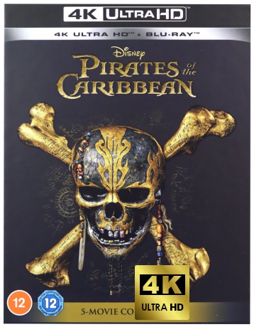 Pirates Of The Caribbean - 1 to 5 Movie Collection (steelbook) [Blu-Ray 4K]+[Blu-Ray]