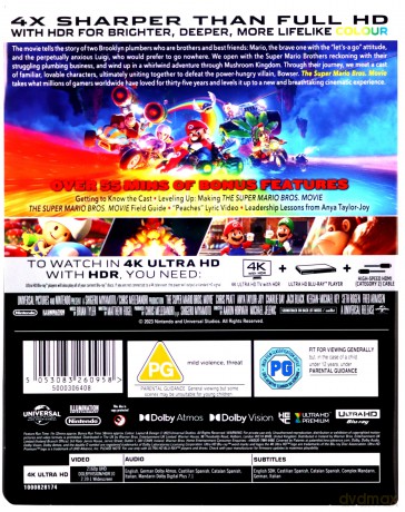 The Super Mario Bros Movie (steelbook) (Super Mario Bros: Film) [Blu-Ray 4K]
