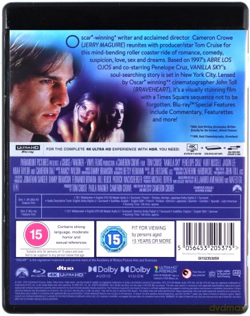 Vanilla Sky [Blu-Ray 4K]+[Blu-Ray]