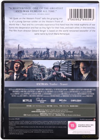 All Quiet On The Western Front (Na Zachodzie bez zmian) [DVD]