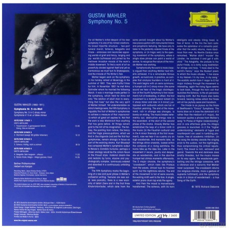 Herbert Von Karajan: Mahler: Symphony No.5 [2xWinyl]