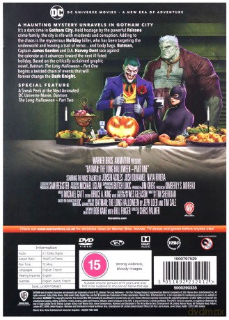 DC Batman - The Long Halloween Part 1 [DVD]