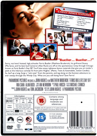 Wolny dzień Ferrisa Buellera [DVD]