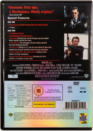 Heat - Special Edition (Gorączka) [DVD]
