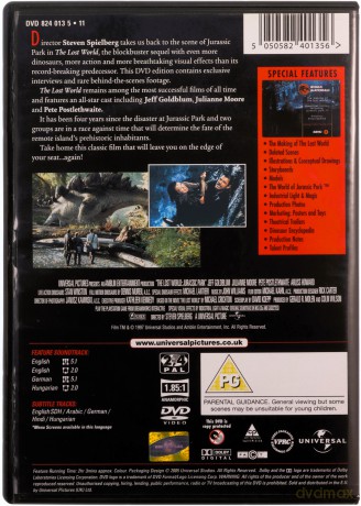 Jurassic Park 2 - The Lost World (Zaginiony świat: Jurassic Park) [DVD]
