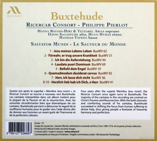 Buxtehude: Salvator Mundi Ricercar Consort Pierlot (digipack) [CD]