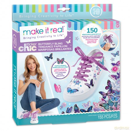 Make it real Ozdoby na buty Sticker Chic Buterfly, Zestaw kreatywny