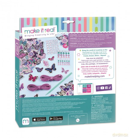 Make it real Ozdoby na buty Sticker Chic Rainbow, Zestaw kreatywny