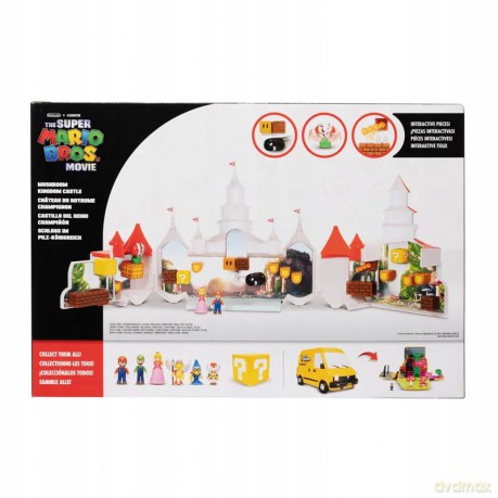 Super Mario Movie Mashroom Kindom Zamek Peach Zestaw, Domek