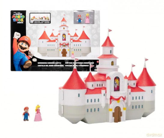 Super Mario Movie Mashroom Kindom Zamek Peach Zestaw, Domek