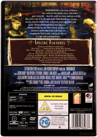 Mirrormask (Lustrzana maska) [DVD]