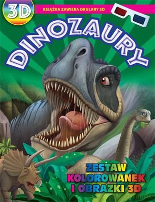 Dinozaury Kolorowanki I Obrazki 3d [KSIĄŻKA]
