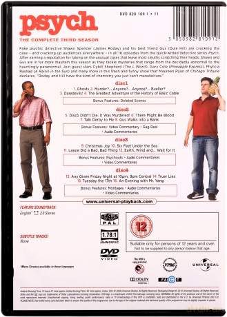 Psych Season 3 (Świry) [DVD]