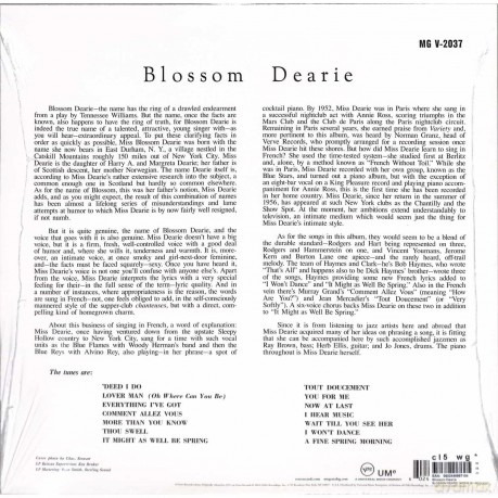 Dearie Blossom: Blossom Dearie (Verve By Request) [Winyl]