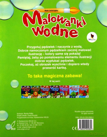 Małe Zwierzątka Malowanki Wodne [KSIĄŻKA]