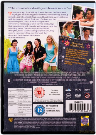 Sisterhood Of The Travelling Pants 2 (Stowarzyszenie wędrujących dżinsów 2) [DVD]